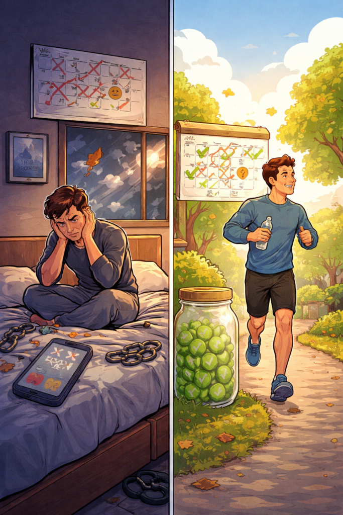 Why Habit Streaks Matter Less Than Consistency: The Psychological Trap of Chasing Perfect Runs 20260223 1944 image generation simple compose 01kj551516fkd8kqmqx6j7v3ey