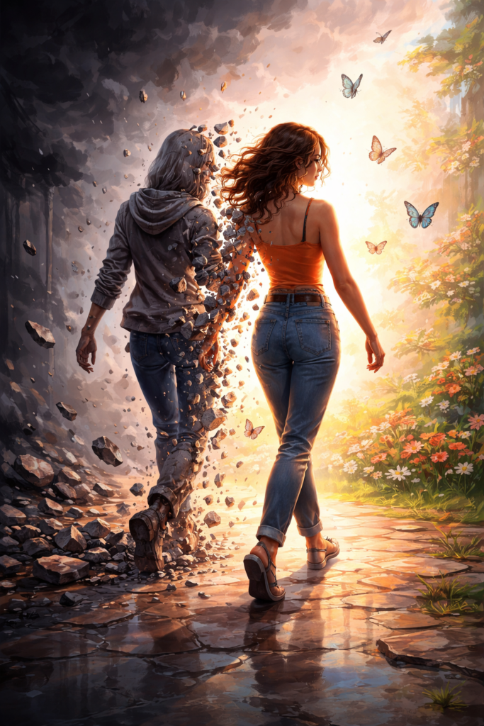 Living in the End Feels Fake: The Brain’s Defense Against a New You 20260320 1657 Emerging Transformation Simple Compose 01km57d9waejn9w6hf7txvkn23 683x1024