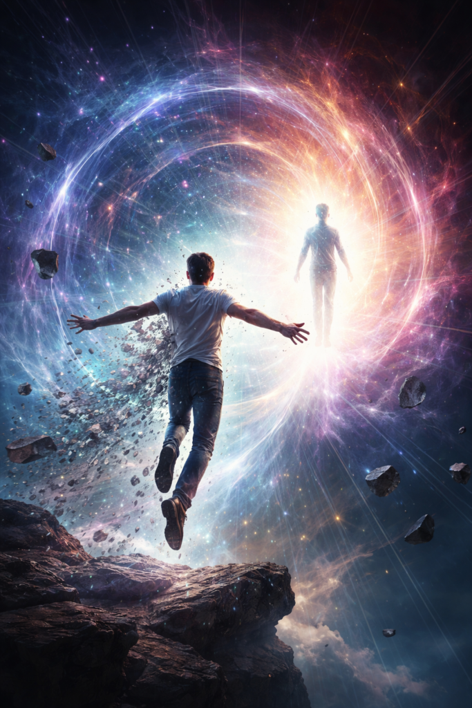 Quantum Leaping Meaning: The Identity Shift Behind Sudden Change 20260326 1520 Quantum Leap Transformation Simple Compose 01kmmg7a9tf8ytd6hr4de9pkp6 683x1024