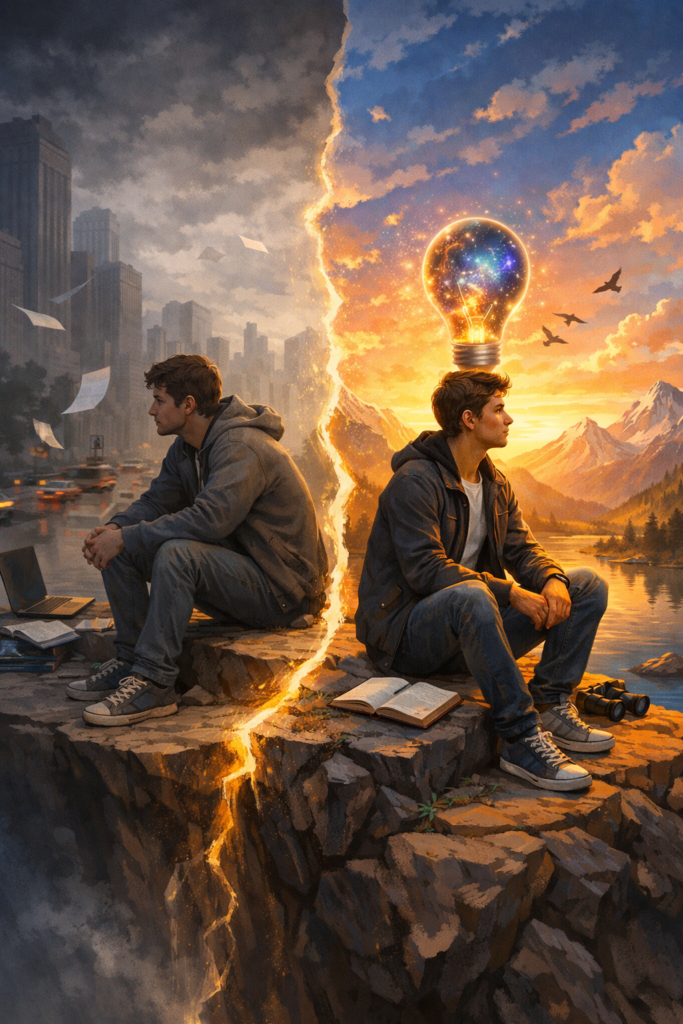 Becoming Your Future Self: Why Your Mind Moves Before Your Life Does 20260402 2049 Image Generation Simple Compose 01kn73v85gf4xvsebhe0yp79rf 683x1024